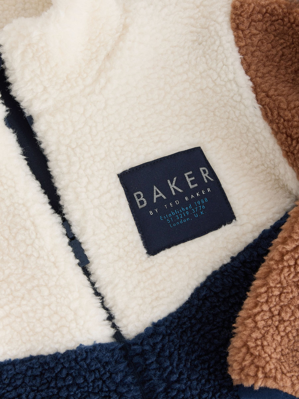 Baker by Ted Baker Brown/Stone/Navy Borg Colourblock All-In-One