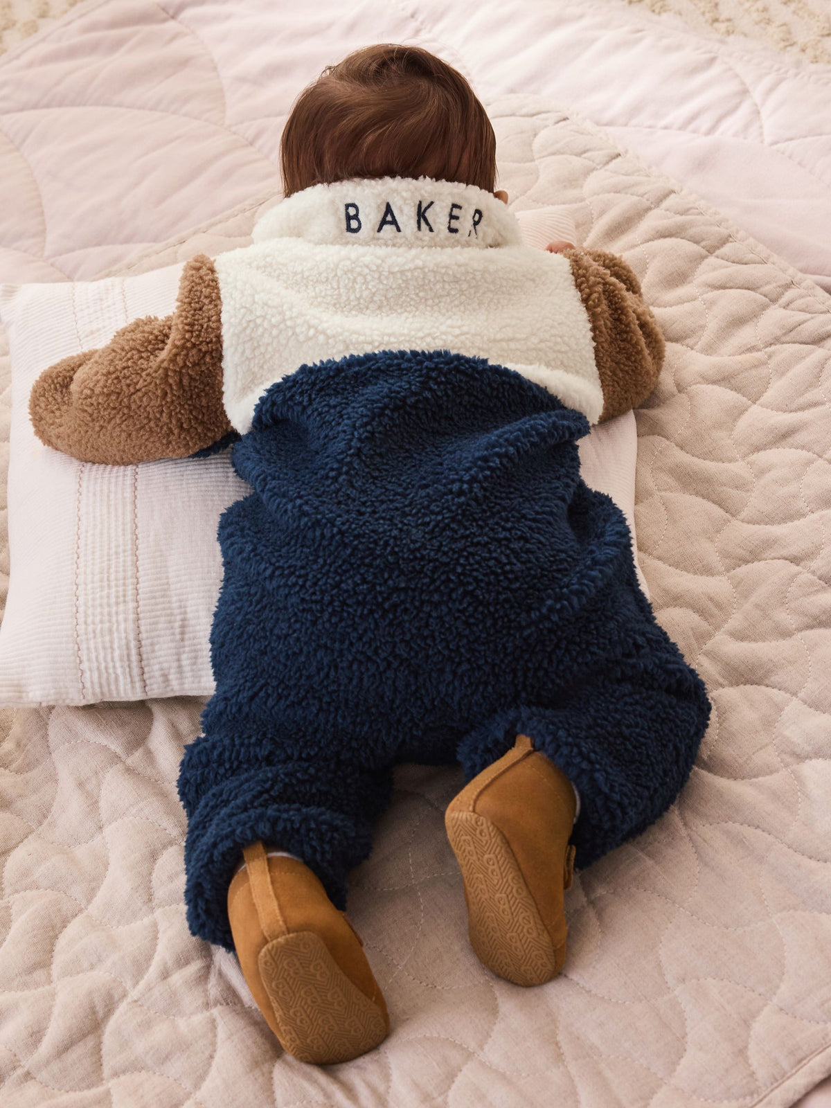 Baker by Ted Baker Brown/Stone/Navy Borg Colourblock All-In-One