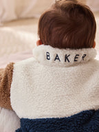 Baker by Ted Baker Brown/Stone/Navy Borg Colourblock All-In-One