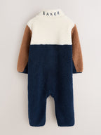 Baker by Ted Baker Brown/Stone/Navy Borg Colourblock All-In-One
