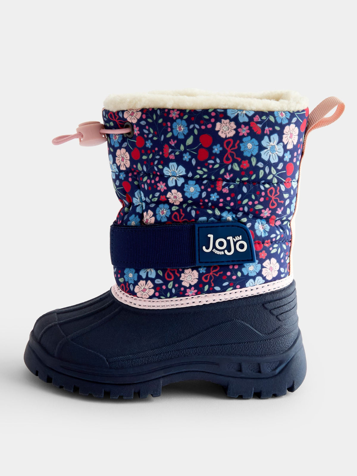 JoJo Maman Bébé Blue Floral Alpine Snow Boots
