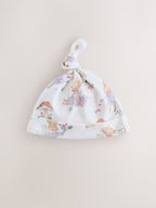 Lilac Fairy Mouse Tie Top Baby Hat 3 Pack (0-12mths)