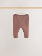 Chocolate Brown Fairisle Knitted Jumper and Legging Baby Set 2 Piece (0mths-2yrs)