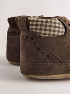 Chocolate Brown Lace Up Baby Boots (0-24mths)