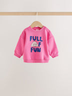 Pink Poodle Baby Sweat Top And Wide Leg Trousers Set 2 Piece (0mths-2yrs)
