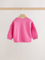 Pink Poodle Baby Sweat Top And Wide Leg Trousers Set 2 Piece (0mths-2yrs)