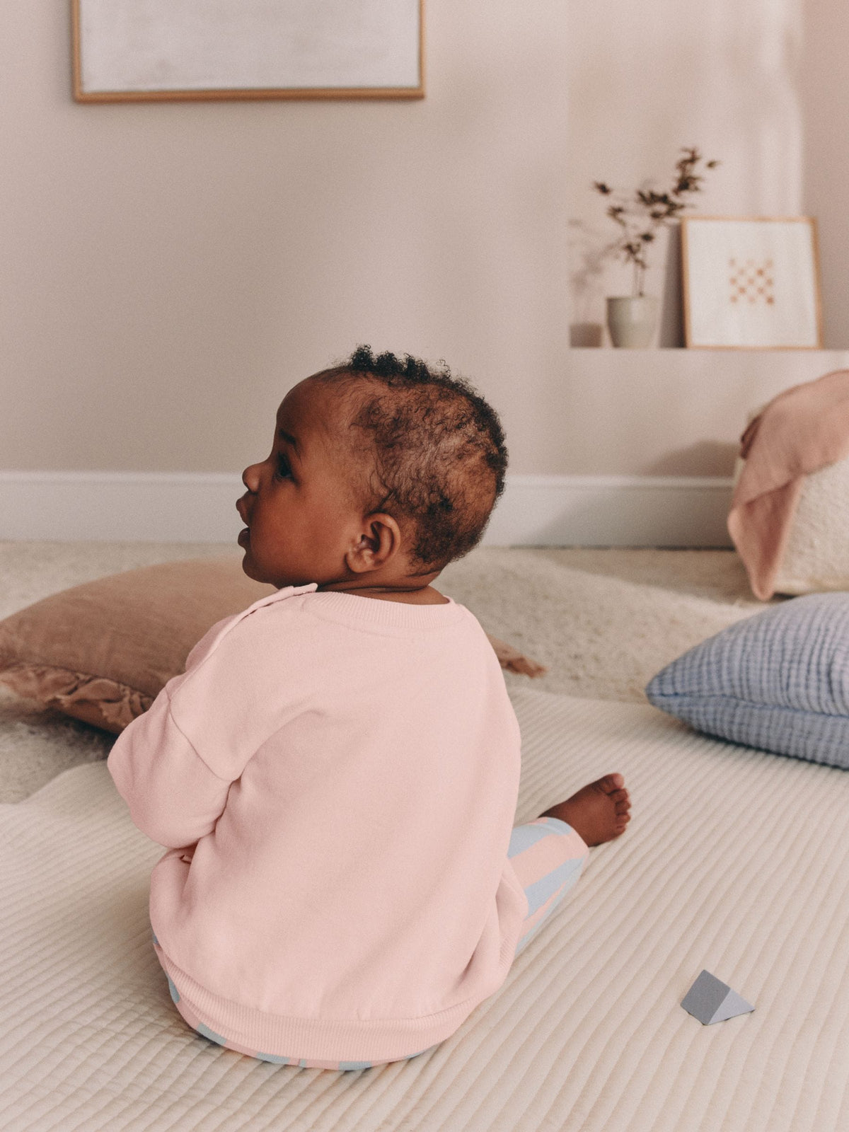 Pink Milk Club Baby Sweat Top And Wide Leg Joggers Set 2 Piece (0mths-2yrs)