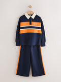 Navy Rugby Top And Joggers Set (3-16yrs)