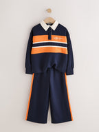 Navy Rugby Top And Joggers Set (3-16yrs)