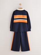 Navy Rugby Top And Joggers Set (3-16yrs)