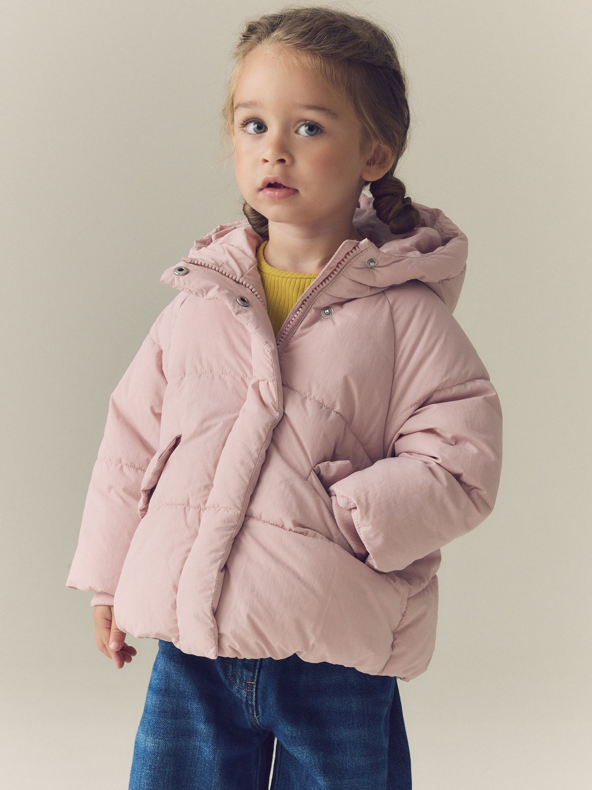 Light Pink Shower Resistant Padded Coat (6mths-7yrs)