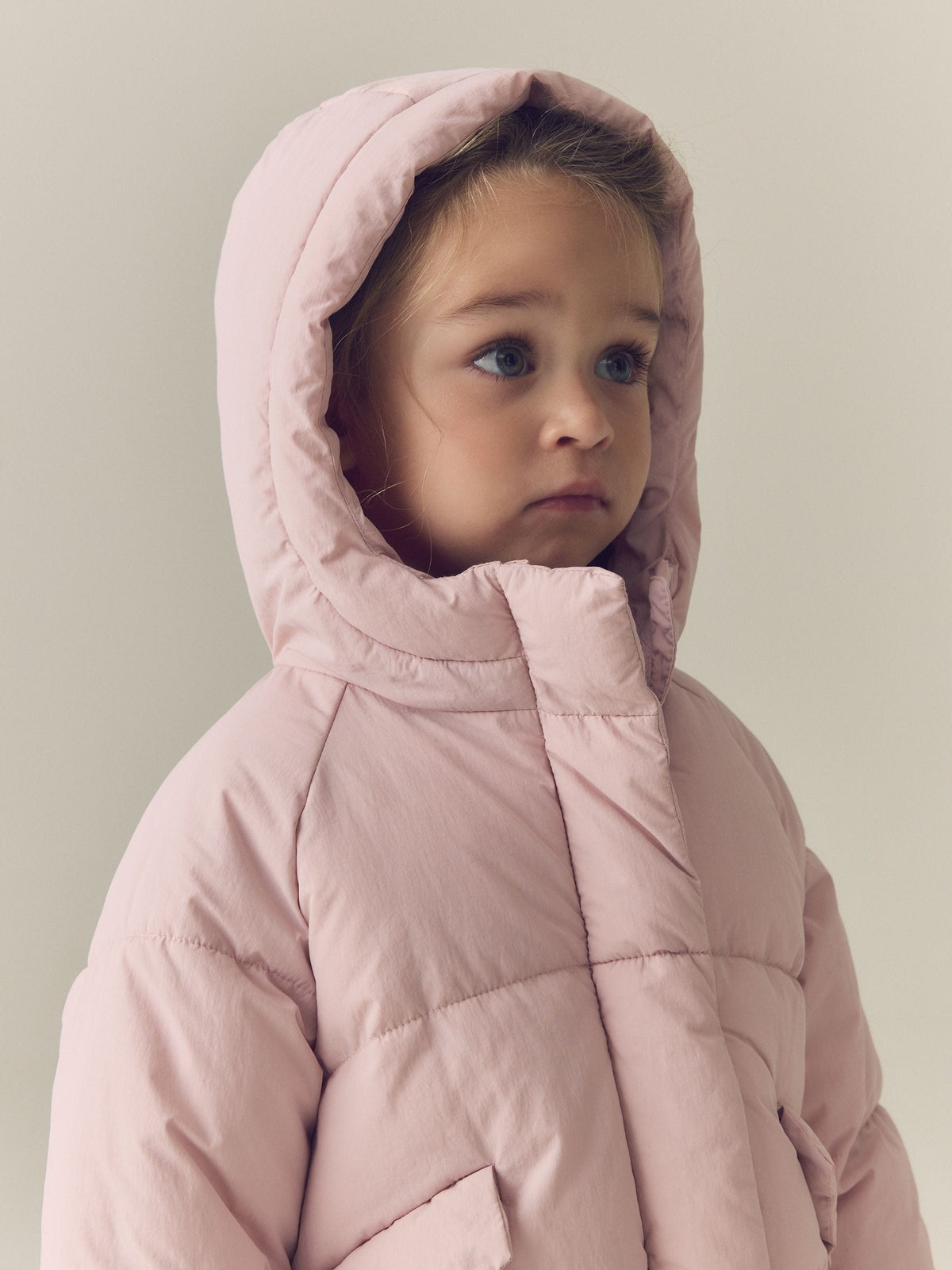 Light Pink Shower Resistant Padded Coat (6mths-7yrs)