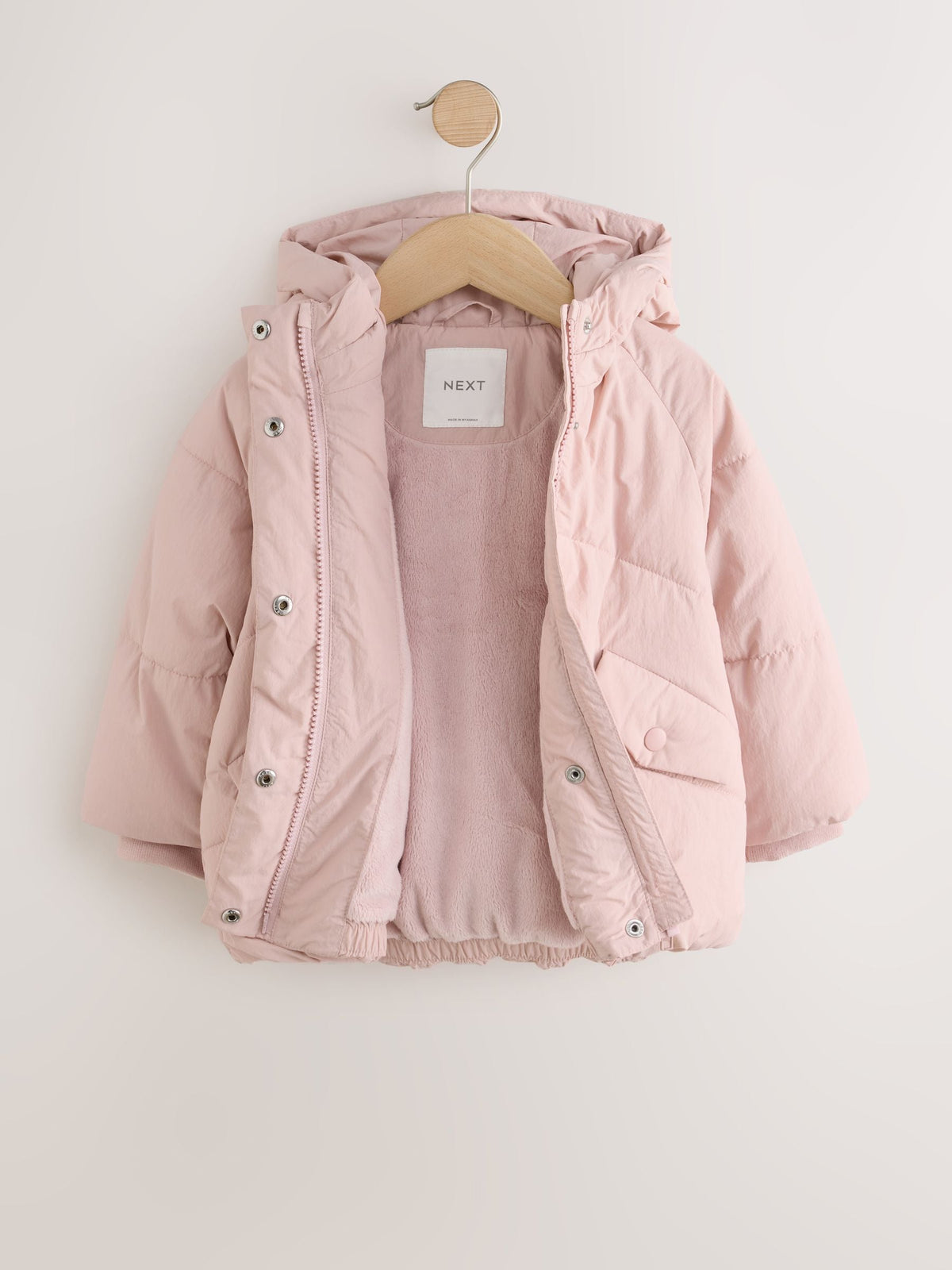 Light Pink Shower Resistant Padded Coat (6mths-7yrs)