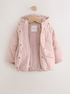 Light Pink Shower Resistant Padded Coat (6mths-7yrs)