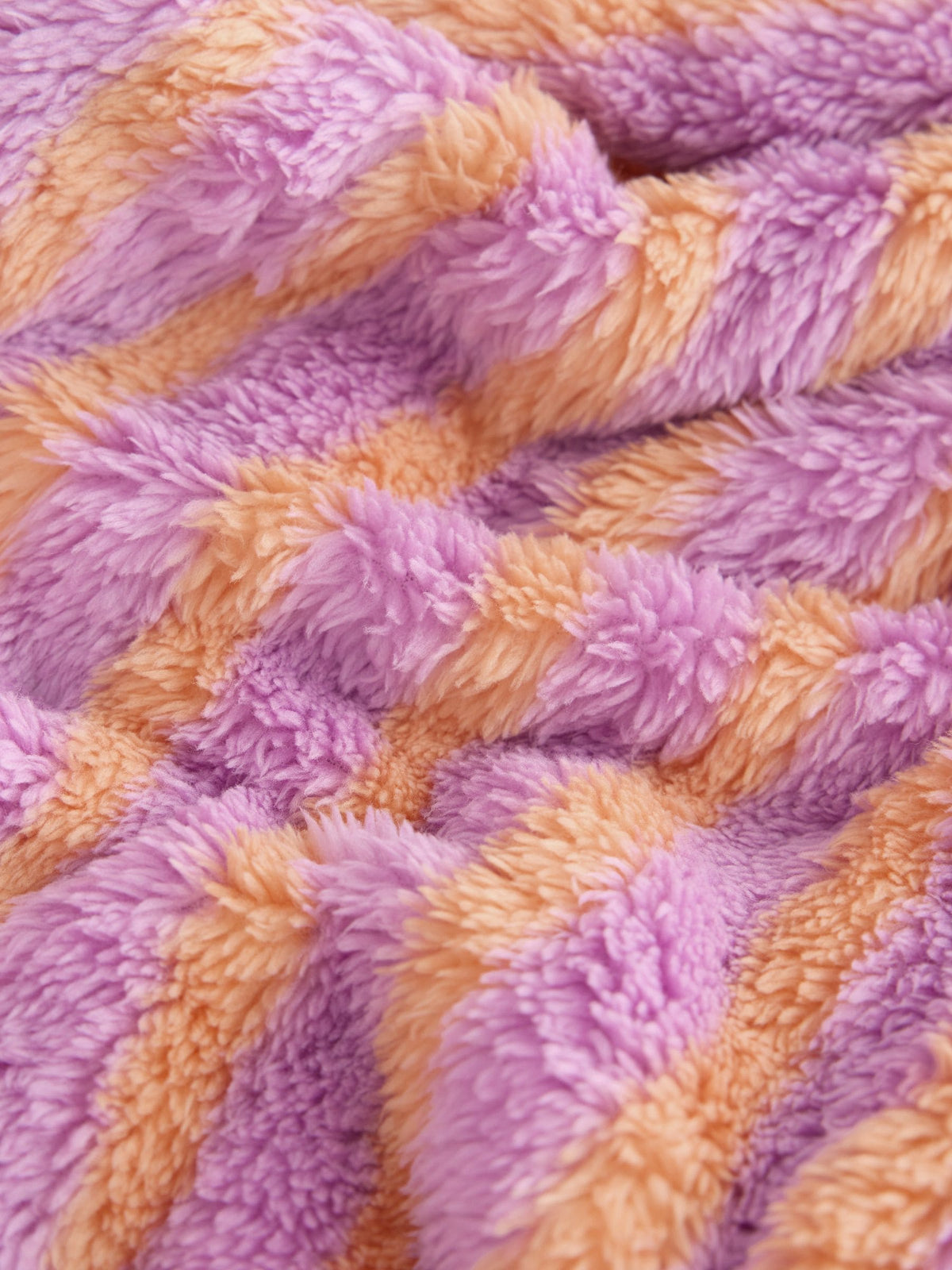 Pink/Orange Stripe Fleece Dressing Gown (9mths-16yrs)
