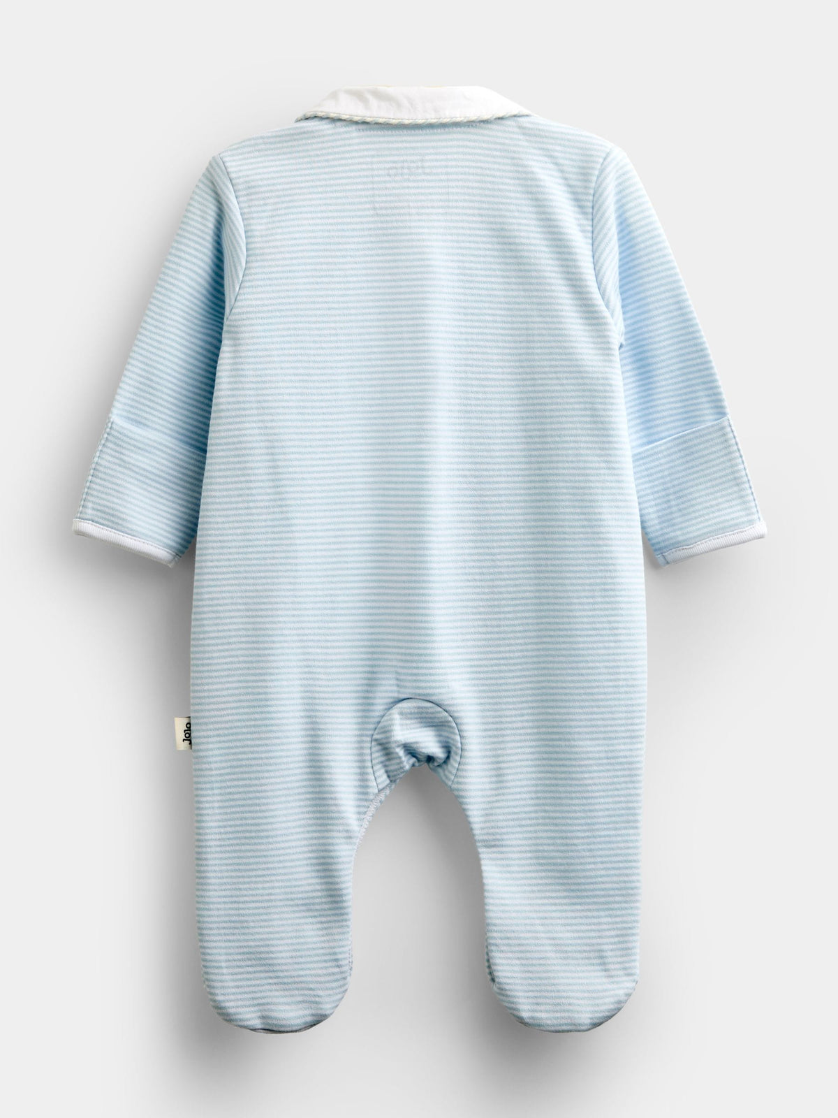 JoJo Maman Bébé Blue London Embroidered Sleepsuit & Hat