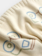 JoJo Maman Bébé Green Tractor Knitted Blanket