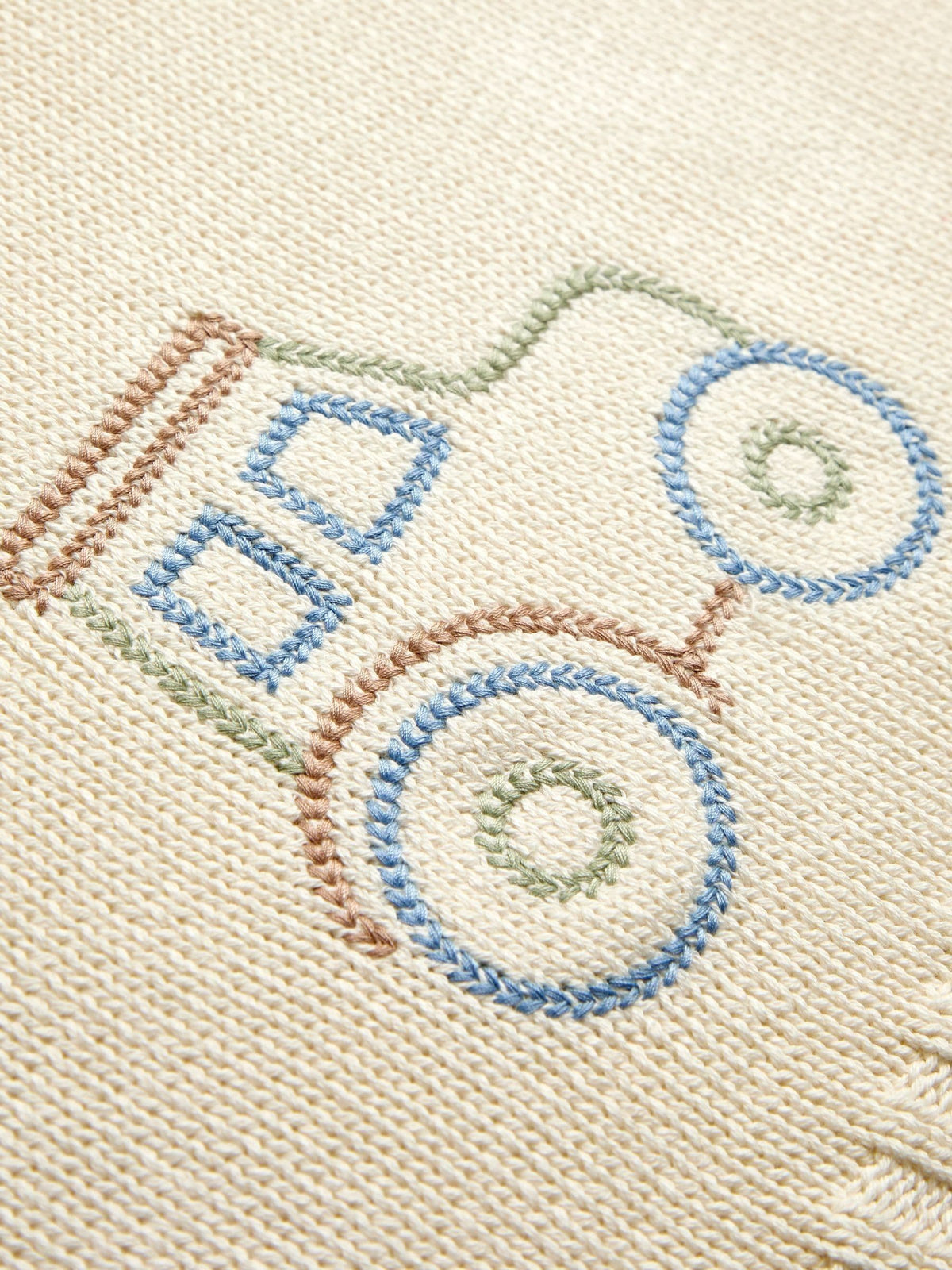 JoJo Maman Bébé Green Tractor Knitted Blanket