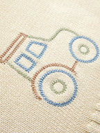 JoJo Maman Bébé Green Tractor Knitted Blanket