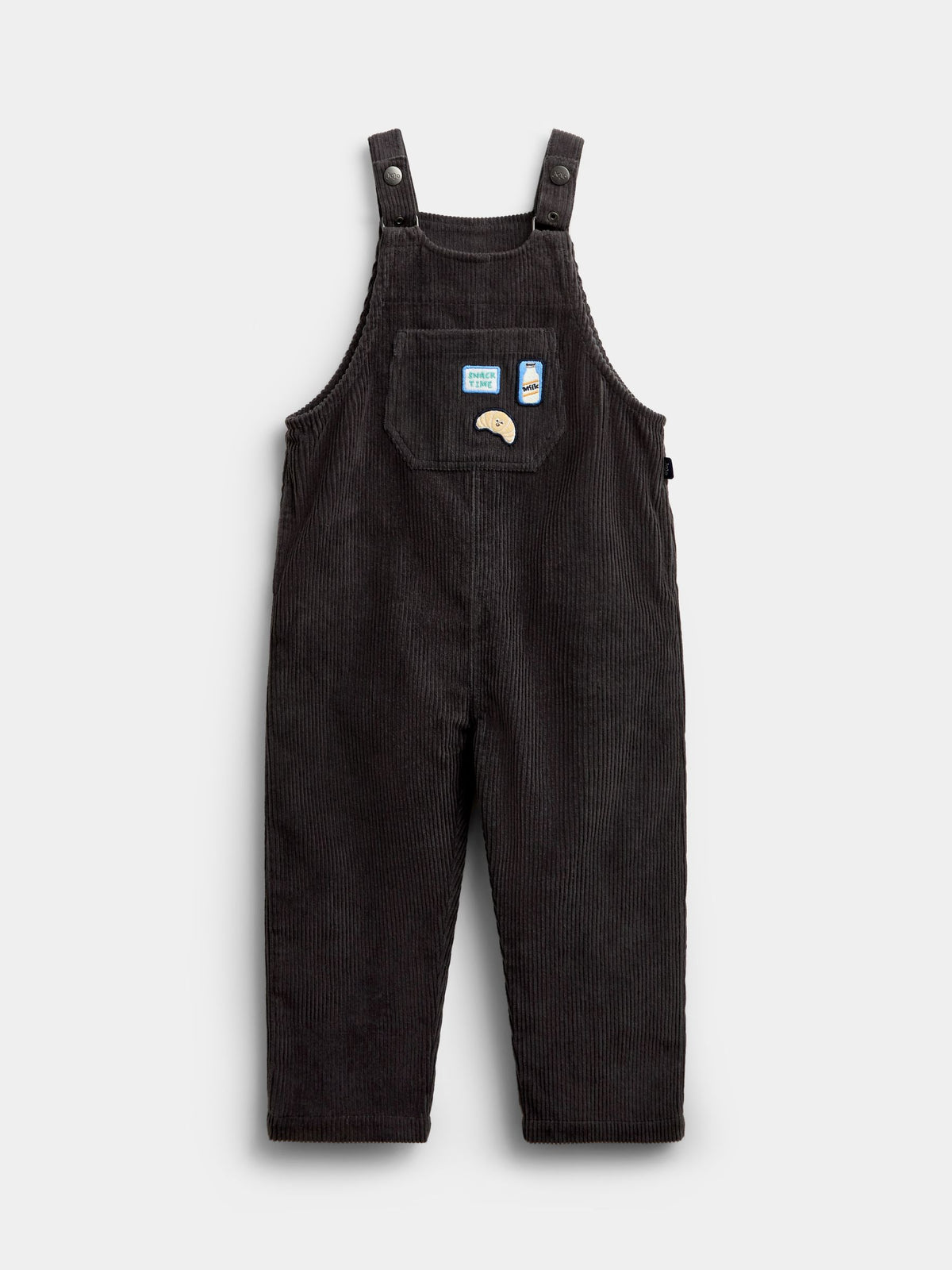 JoJo Maman Bébé Grey Snack Cord Dungaree & Top Set