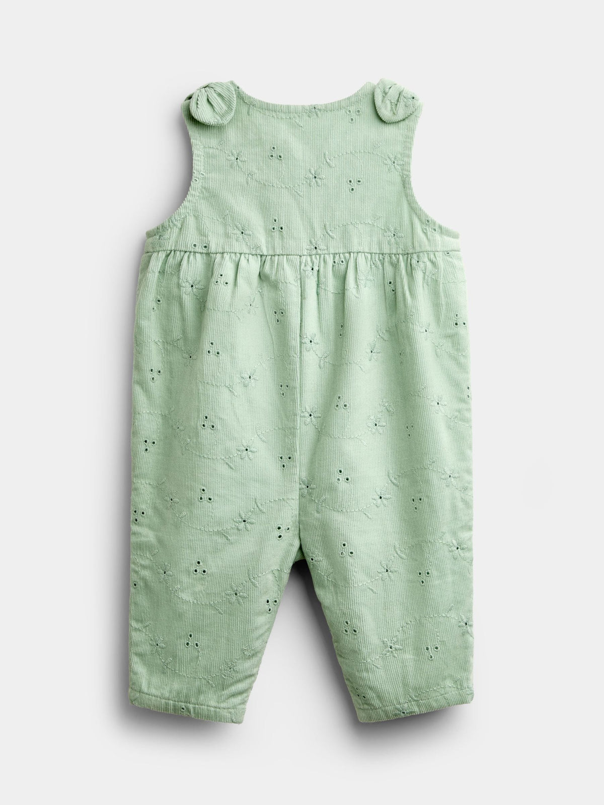 JoJo Maman Bébé Sage Green Broderie Dungaree & Body Set