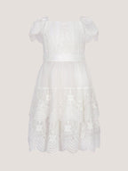 Monsoon Isabel Lace Scallop Tiered Party Dress