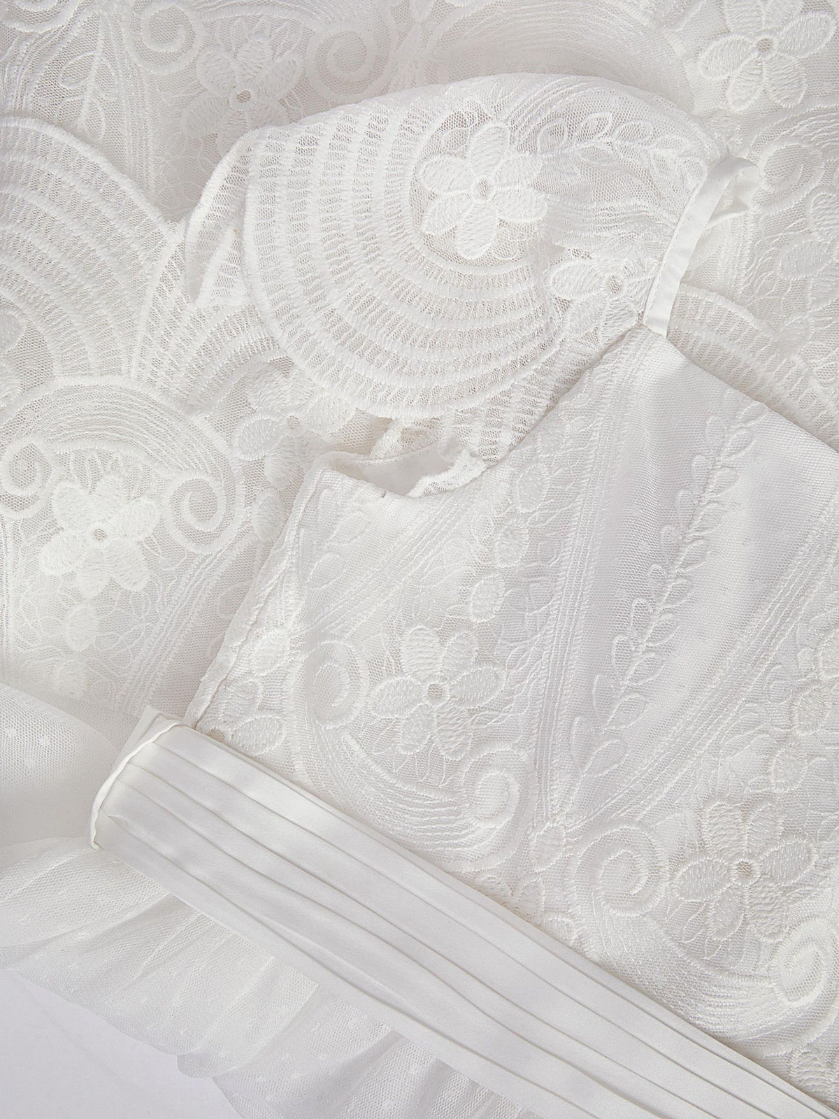 Monsoon Isabel Lace Scallop Tiered Party Dress
