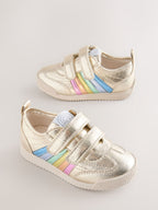 Little Bird Gold Younger Metallic Rainbow Trainers