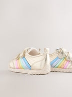 Little Bird Gold Younger Metallic Rainbow Trainers