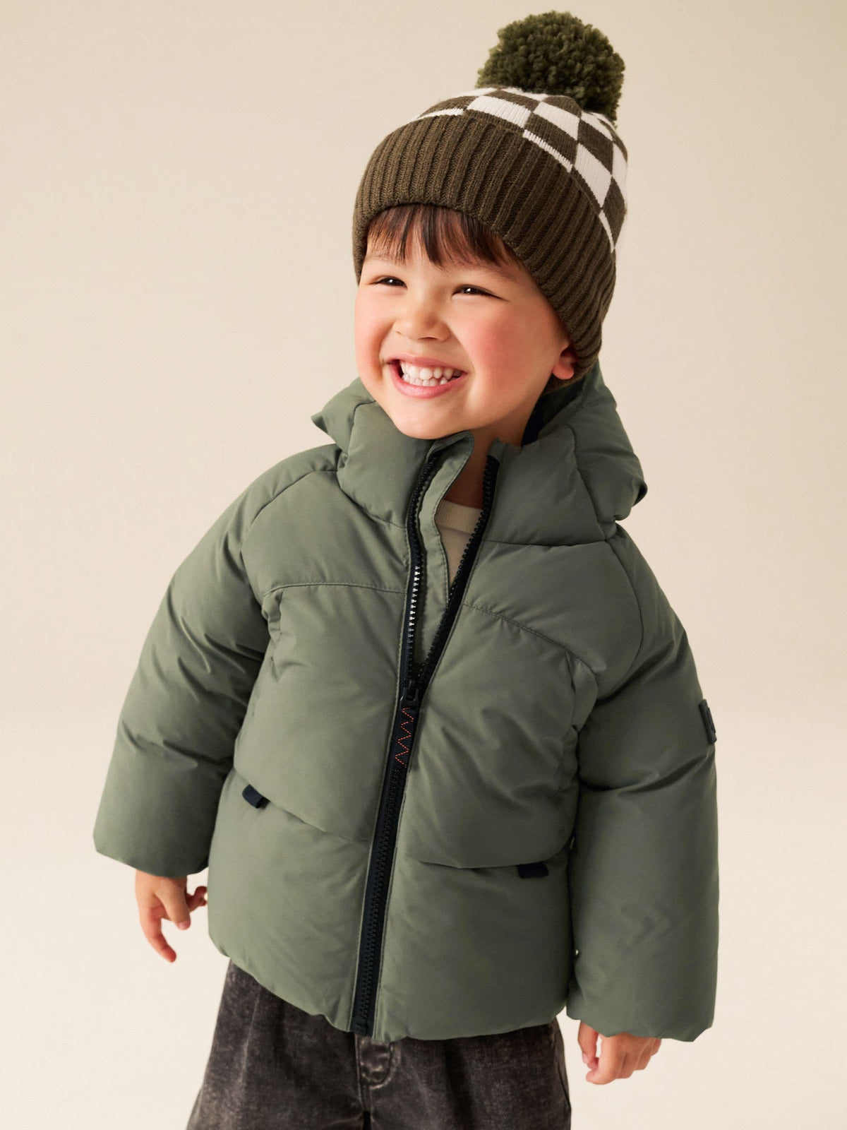 Khaki Green Padded Coat (6mths-7yrs)