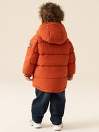 Orange Borg Lined Padded Coat (6mths-7yrs)