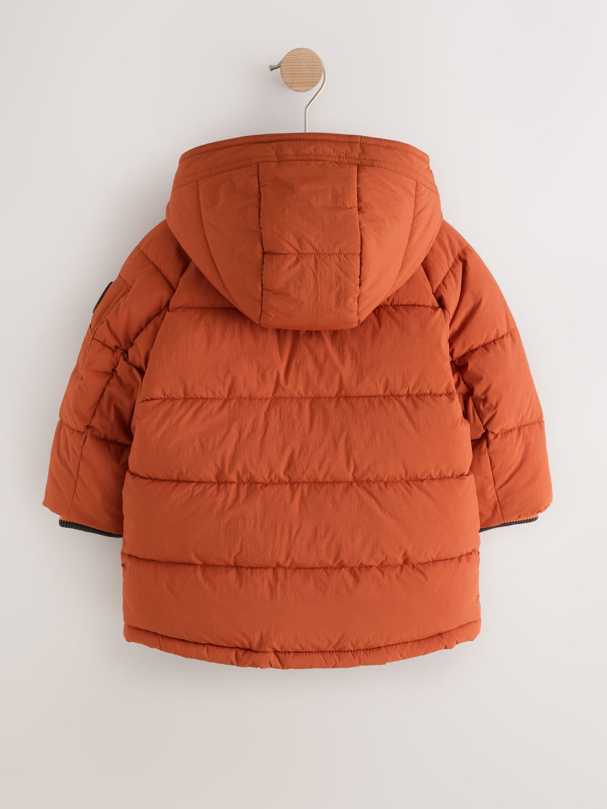 Orange Borg Lined Padded Coat (6mths-7yrs)