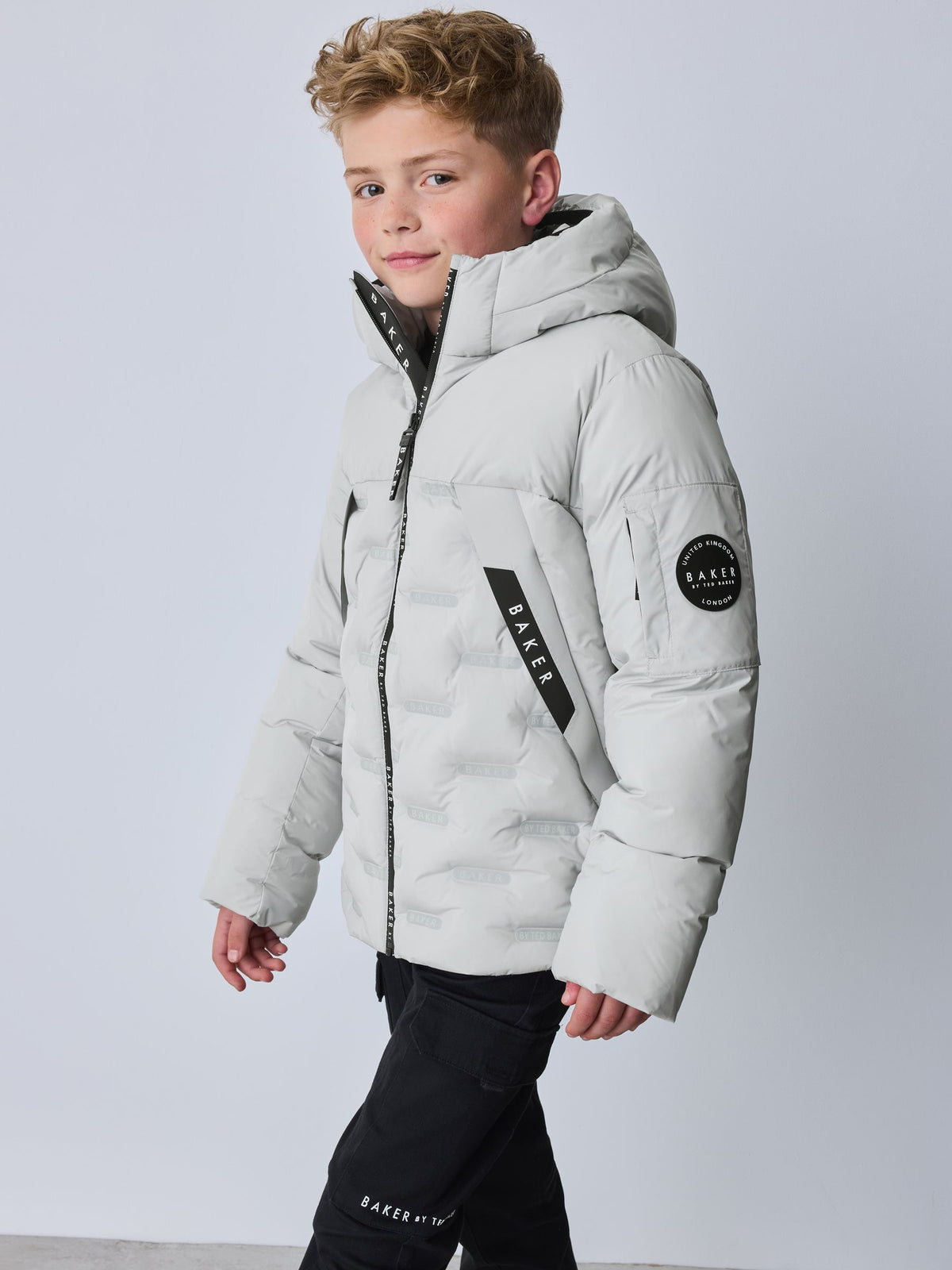 Baker by Ted Baker Grey Shower Resistant Heatseal Coat