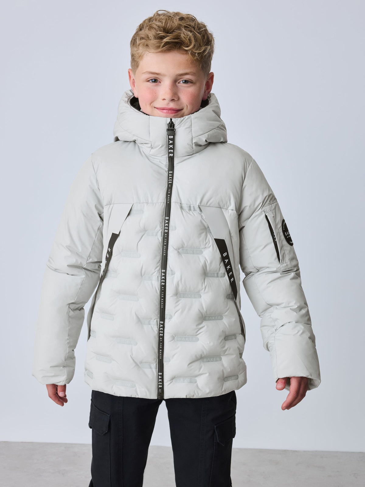 Baker by Ted Baker Grey Shower Resistant Heatseal Coat
