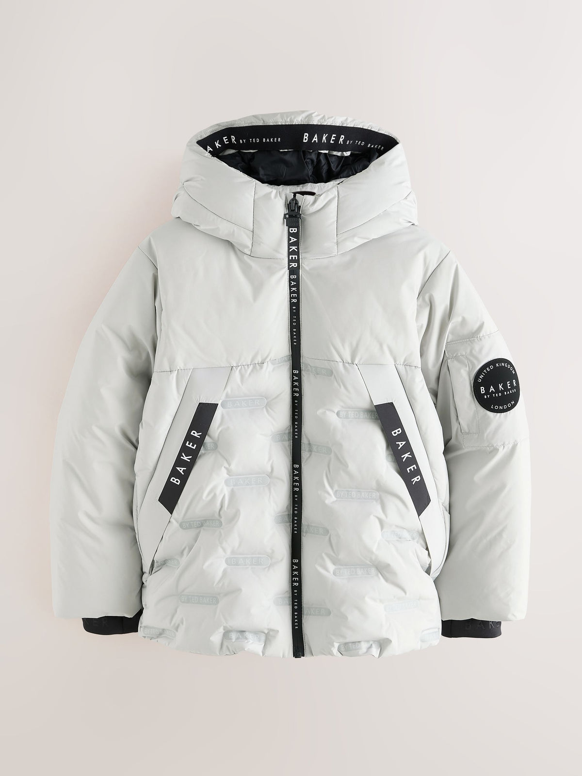 Baker by Ted Baker Grey Shower Resistant Heatseal Coat