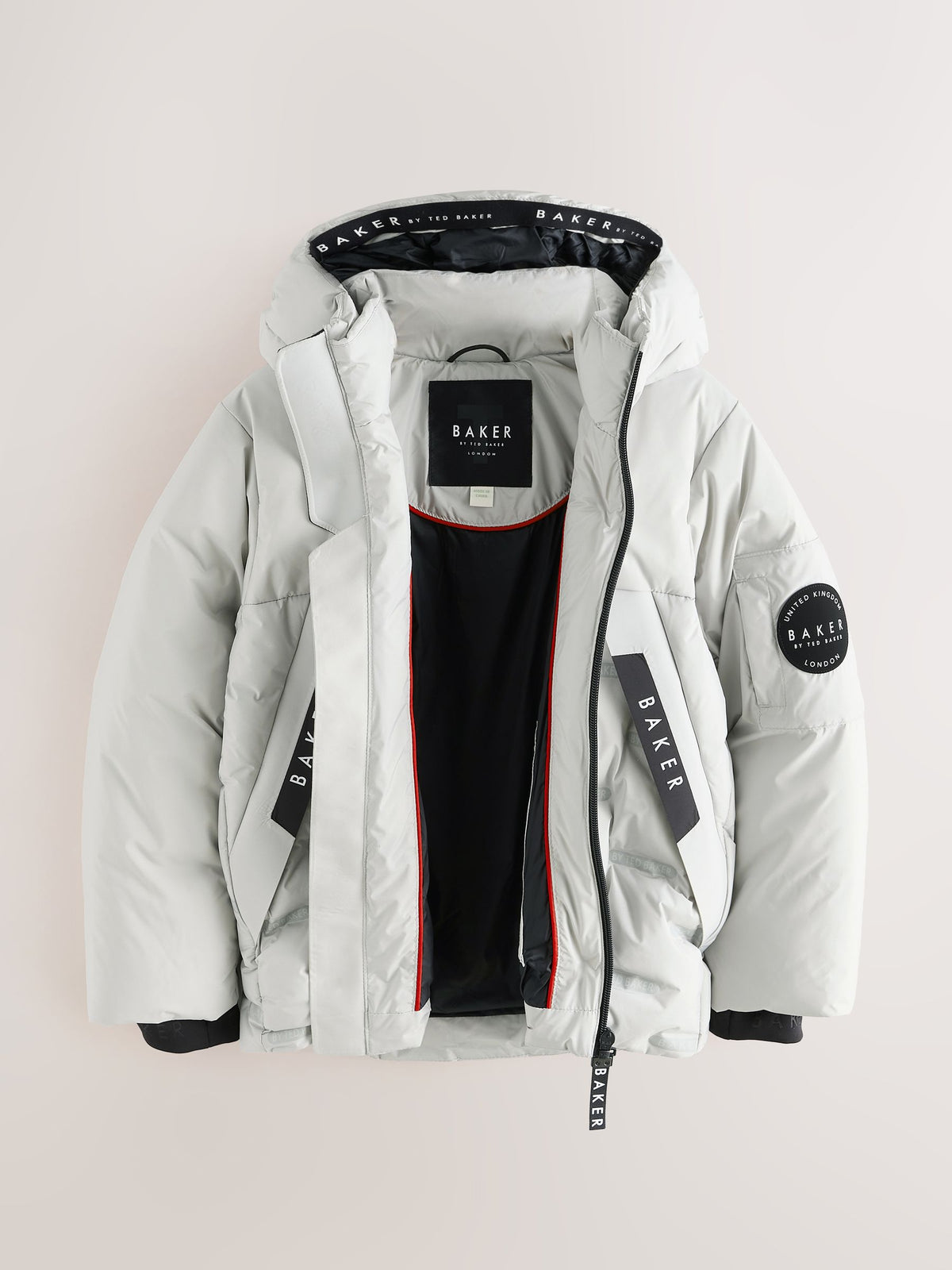 Baker by Ted Baker Grey Shower Resistant Heatseal Coat